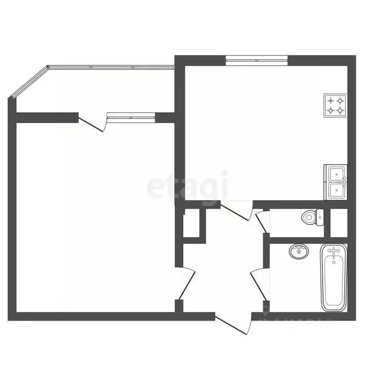 1-к кв. Санкт-Петербург Пулковское ш., 5К1 (36.0 м) - Фото 2