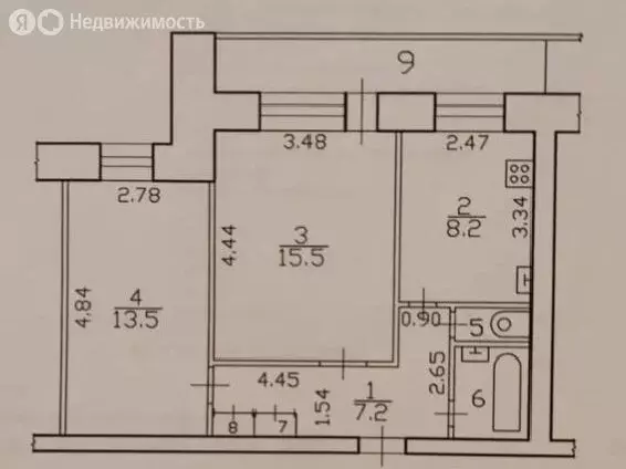 2-комнатная квартира: Дубна, Школьная улица, 10 (49 м) - Фото 0