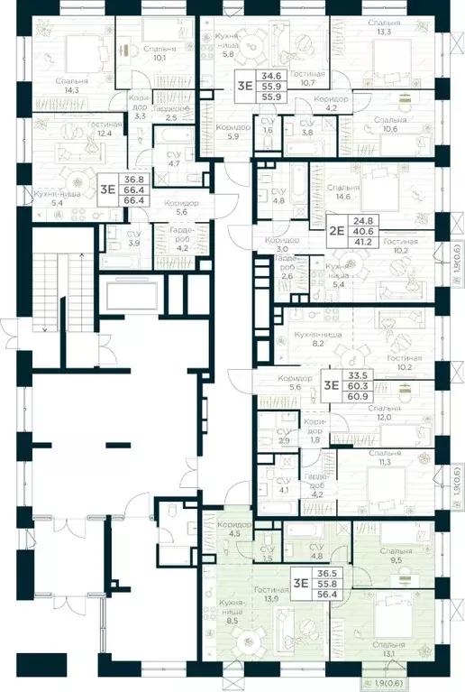 2-к кв. Башкортостан, Уфа Глумилино жилрайон, Урман Сити жилой ... - Фото 2