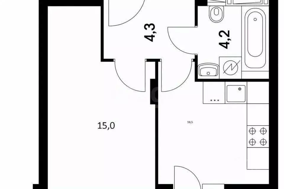 1-к кв. Удмуртия, Ижевск ул. Холмогорова, 111 (41.0 м) - Фото 2