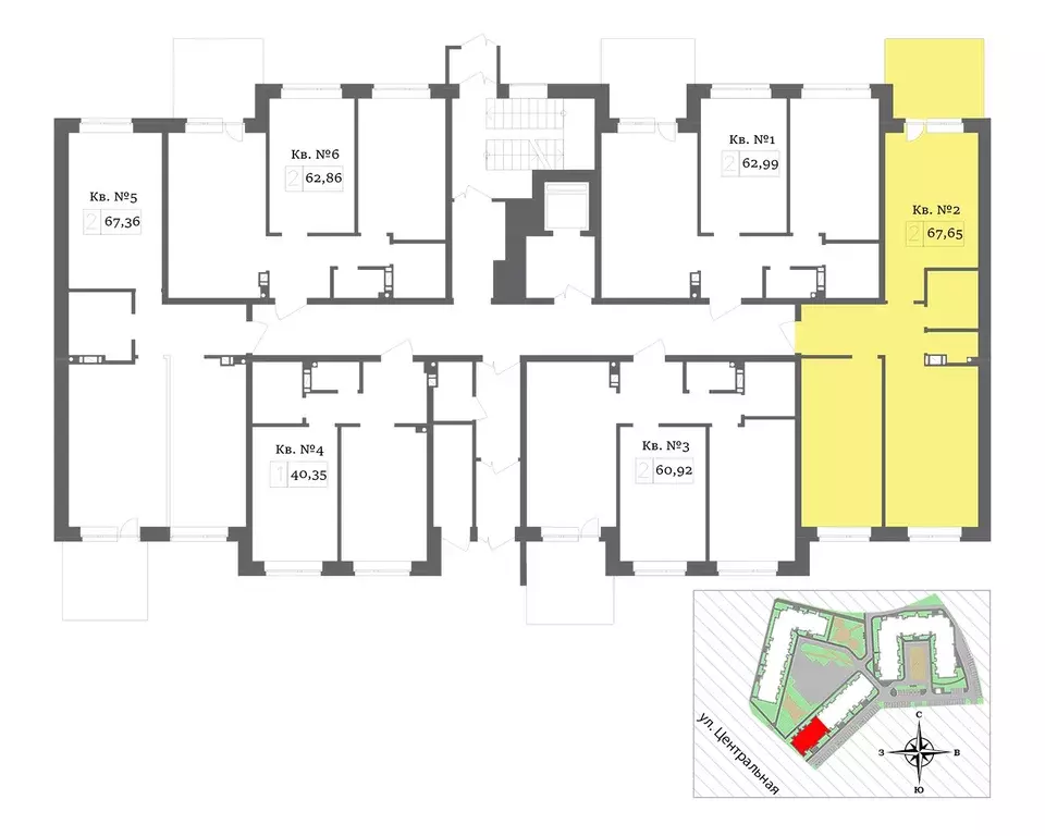 2-к кв. Ленинградская область, Тосненский район, Федоровское городское ... - Фото 2