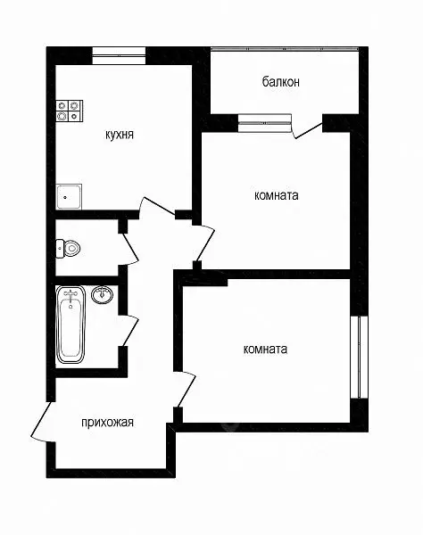 2-к кв. Тюменская область, Тюмень ул. Александра Протозанова, 20 (62.6 ... - Фото 1