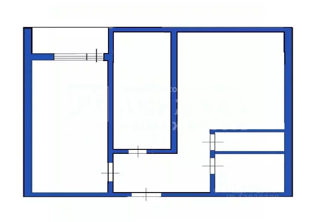 2-к кв. Кемеровская область, Кемерово ул. Тухачевского, 45А (46.2 м) - Фото 2
