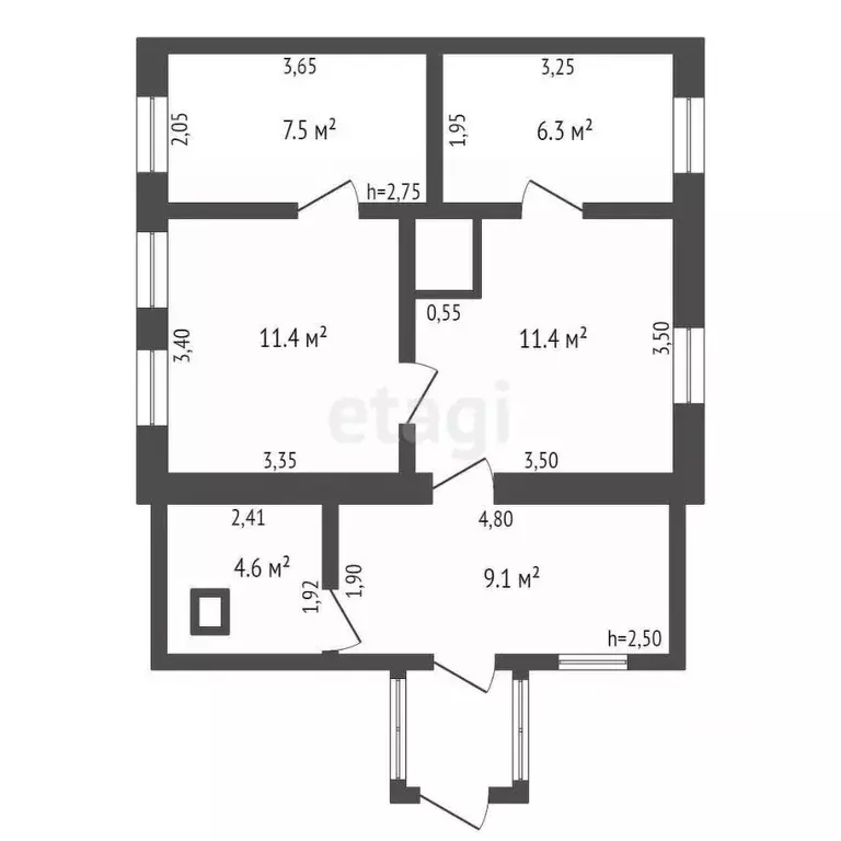 Дом в Кемеровская область, Кемерово ул. Шубина, 35 (50 м) - Фото 1