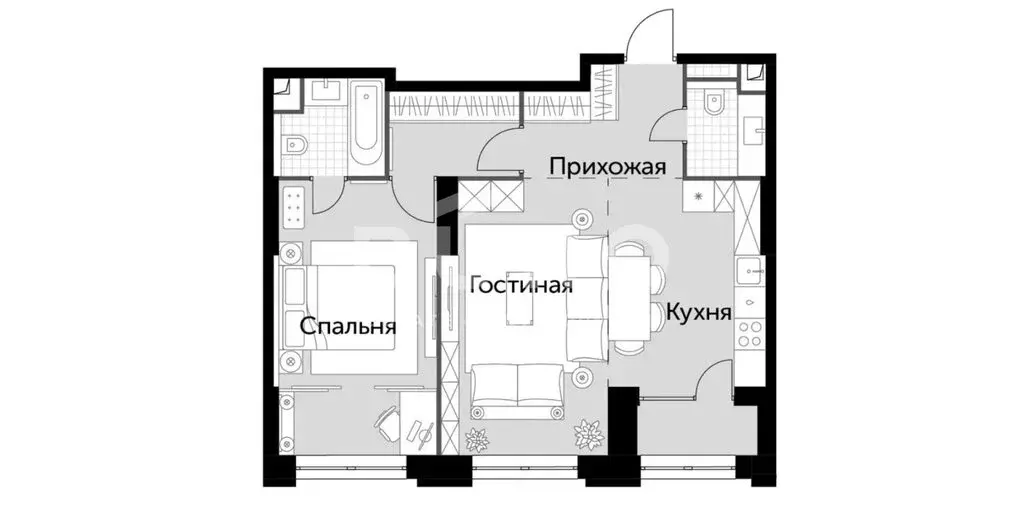 2-комнатная квартира: Москва, Шелепихинская набережная, 40к2 (57.4 м) - Фото 0