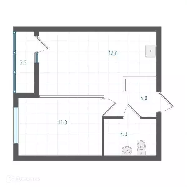 Продаётся 1-к квартира, 36.6 м - Фото 1