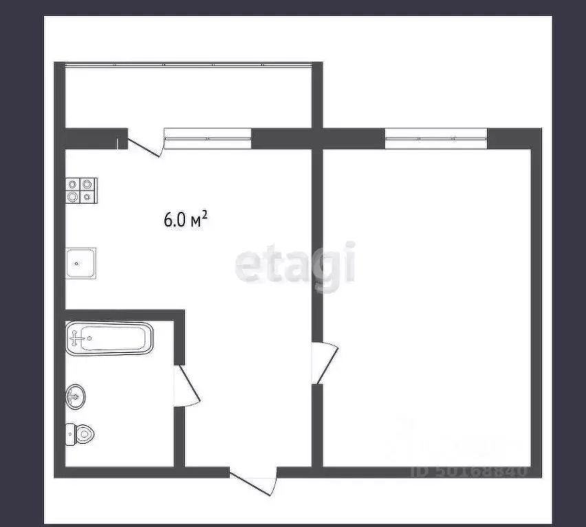 1-к кв. Саратовская область, Балашов ул. Титова, 11/1 (29.4 м) - Фото 1