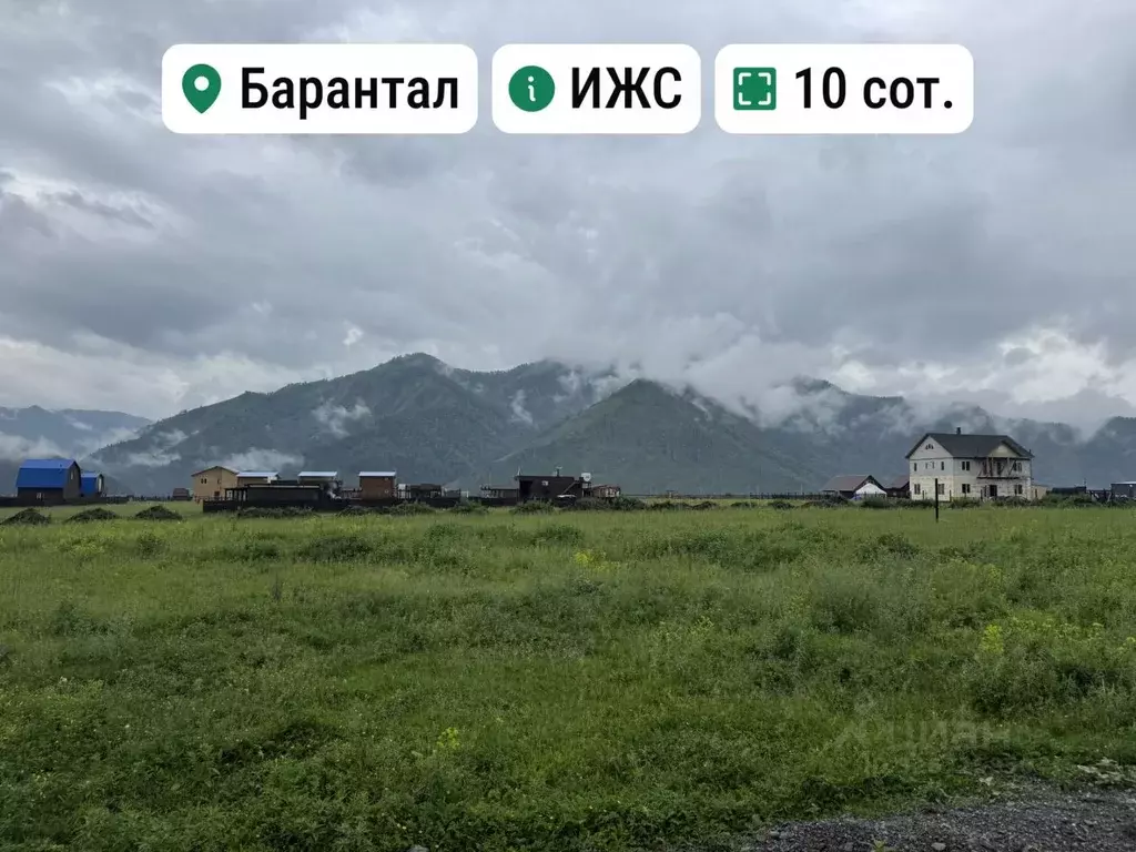 Участок в Алтай, Чемальский район, Элекмонарское с/пос, с. Элекмонар  ... - Фото 1