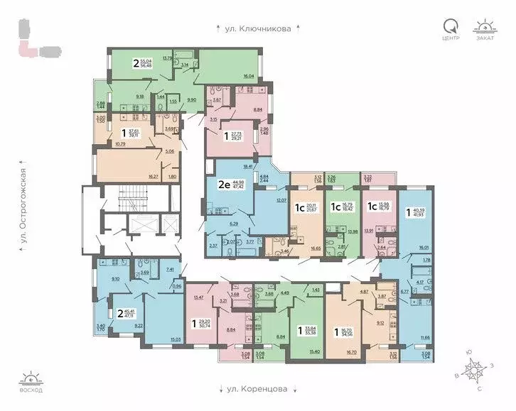 2-к кв. Воронежская область, Воронеж Острогожская ул., 156/1 (47.42 м) - Фото 2