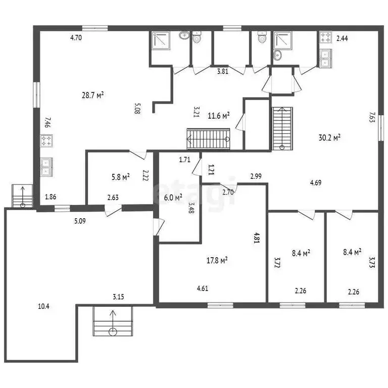 Дом в посёлок Веснино, Песочная улица (274.3 м) - Фото 2