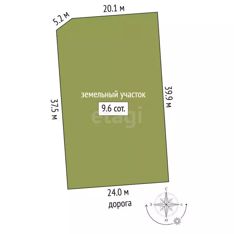 Участок в Заводоуковск, улица Хлеборобов (9.6 м) - Фото 1