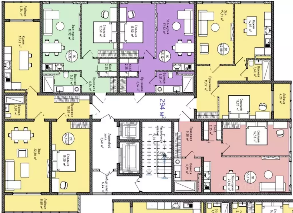 2-к кв. Дагестан, Махачкала просп. Насрутдинова, 162 (86.0 м) - Фото 2
