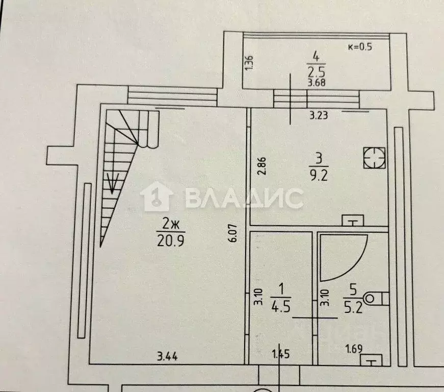 3-к кв. Калининградская область, Калининград ул. Виктора Гакуна, 8 ... - Фото 2