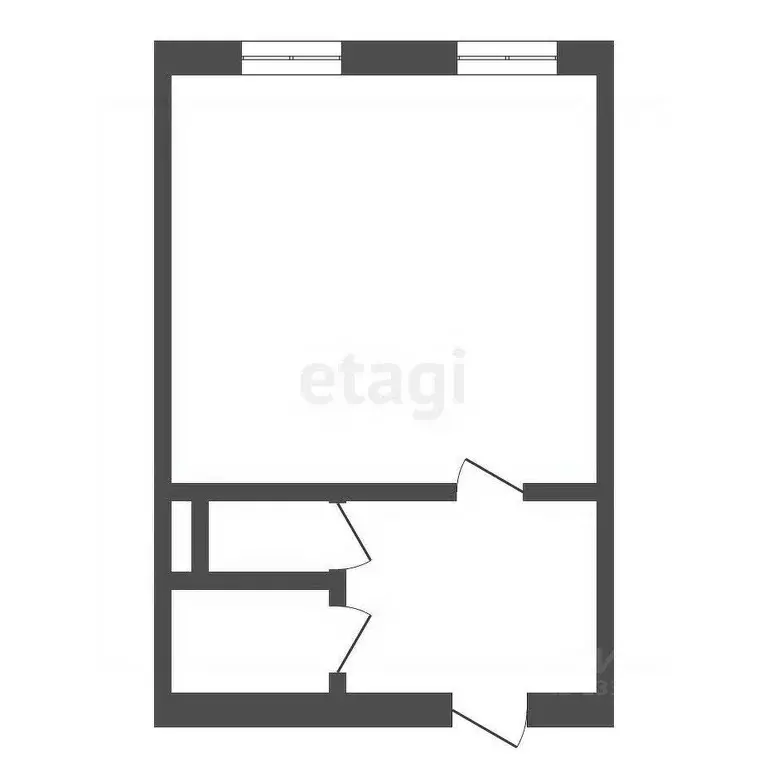 Студия Ульяновская область, Ульяновск ул. Врача Михайлова, 43 (23.2 м) - Фото 2