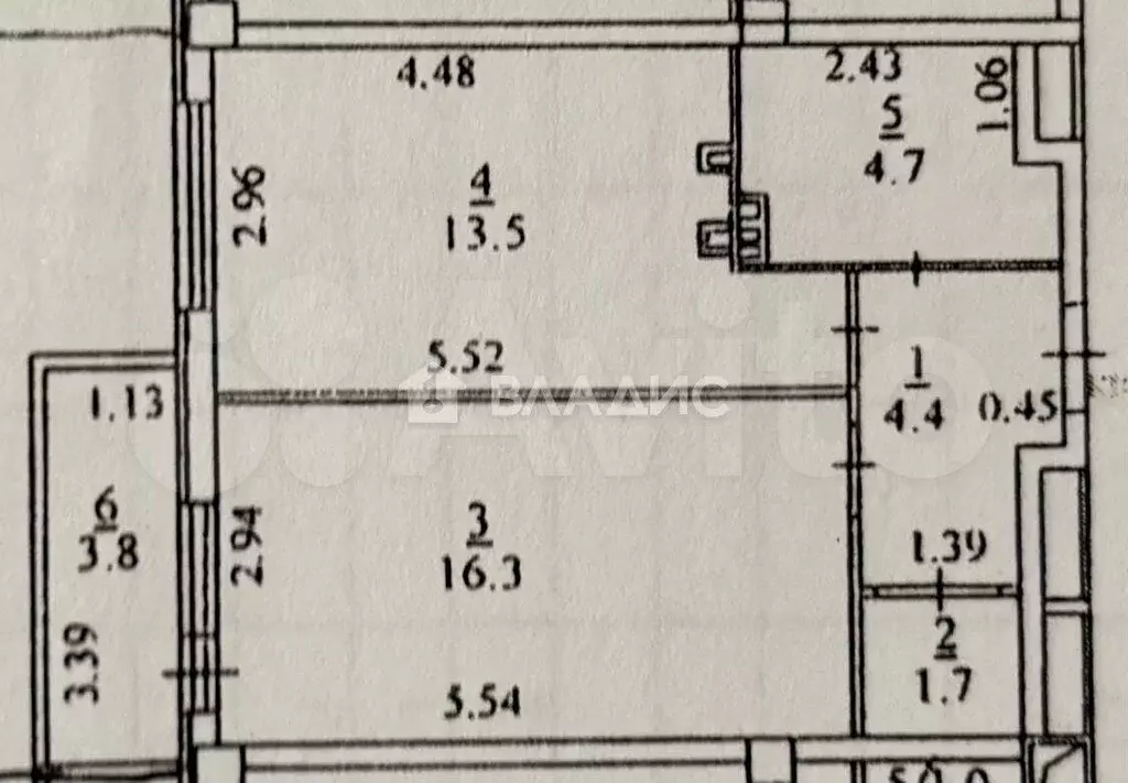 1-к. квартира, 42 м, 7/9 эт. - Фото 0