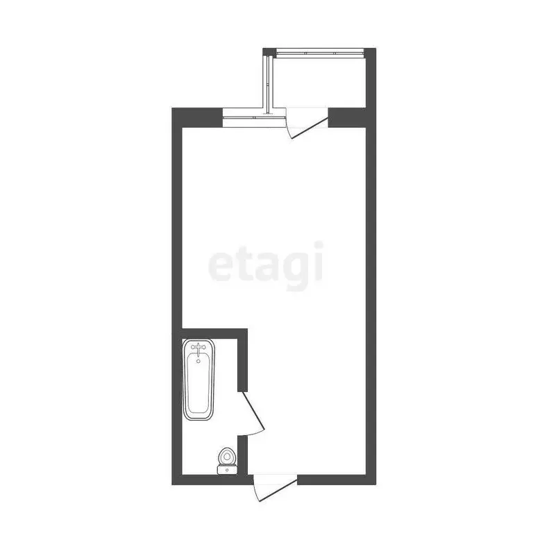 Квартира-студия: Бийск, улица Декабристов, 9 (17 м) - Фото 0