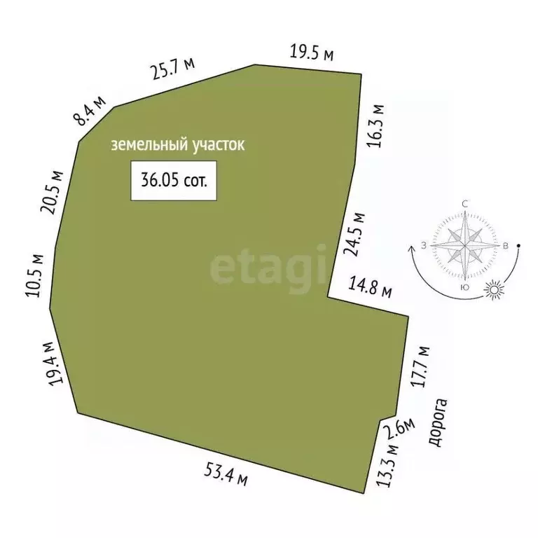 Участок в Башкортостан, Бирский район, Осиновский сельсовет, с. ... - Фото 1