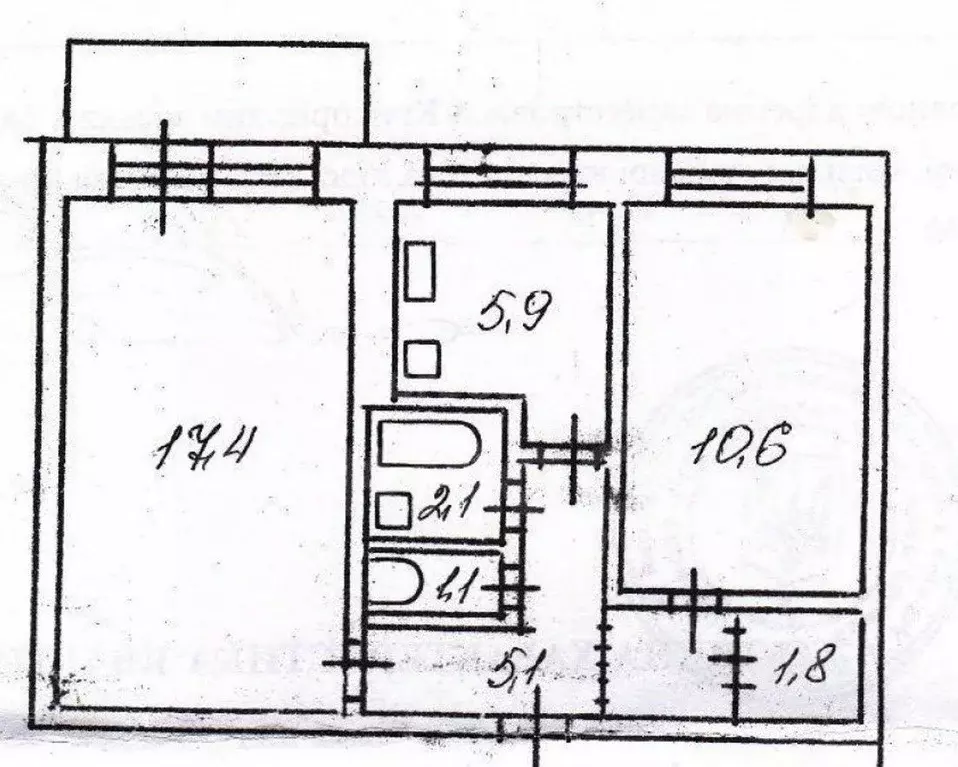 2-к кв. Севастополь просп. Победы, 58 (44.0 м) - Фото 2