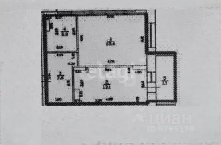 1-к кв. Татарстан, Казань ул. Юлиуса Фучика, 14В (45.1 м) - Фото 2