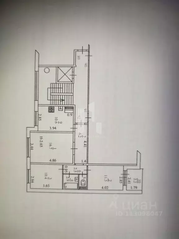 Квартира, 3 комнаты, 62 м - Фото 1