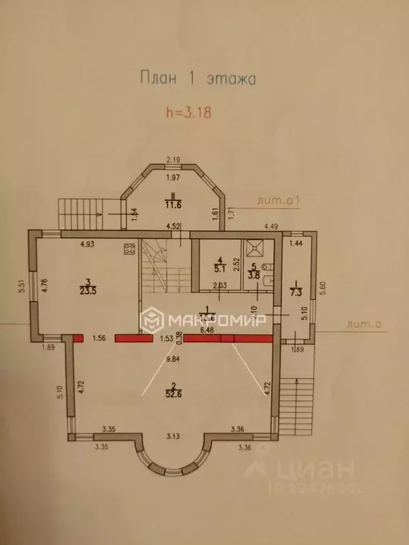 Дом в Санкт-Петербург пос. Парголово, ул. Норильская, 44 (336 м) - Фото 2