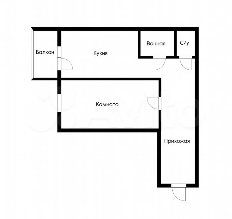 1-к. квартира, 45 м, 1/3 эт. - Фото 0
