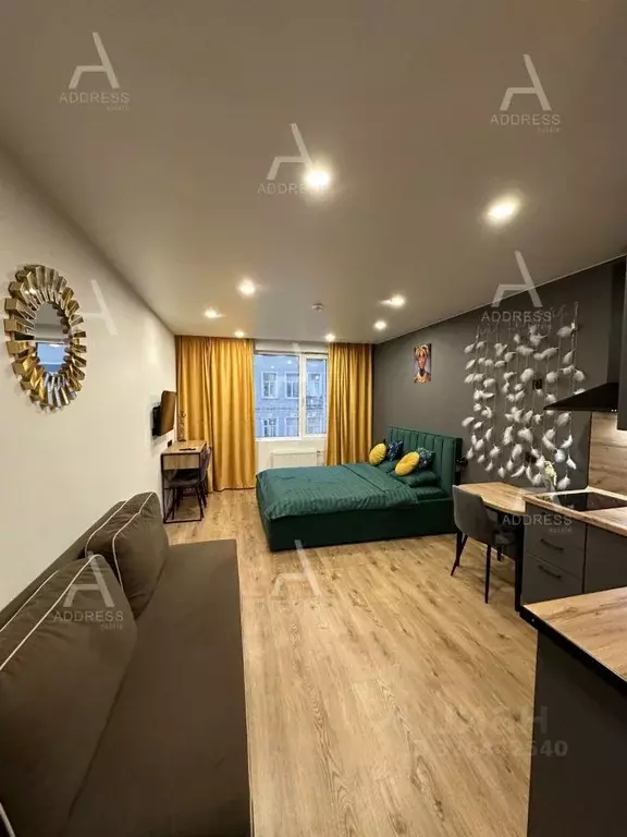 Студия Санкт-Петербург Киевская ул., 5к6 (28.0 м) - Фото 1