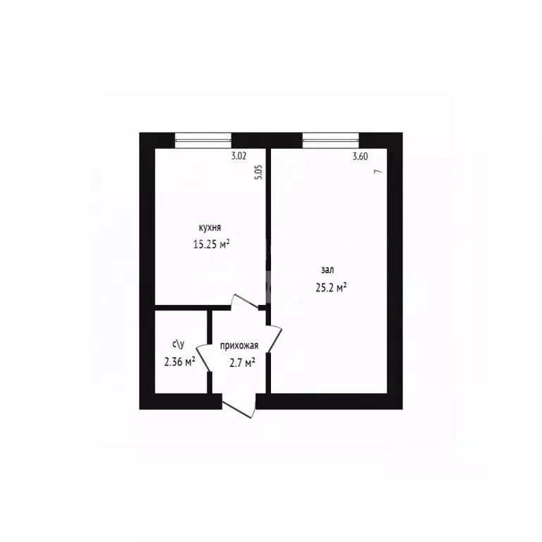 1-к кв. Дагестан, Дербент ул. Сальмана, 89К (45.52 м) - Фото 2