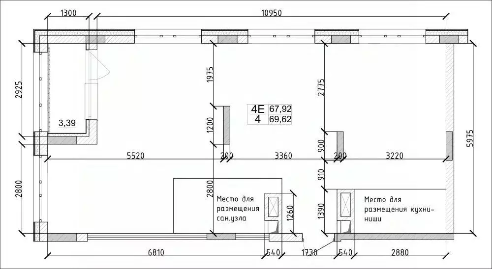 4-к кв. Кемеровская область, Кемерово ул. 1-я Линия, 24 (68.2 м) - Фото 0