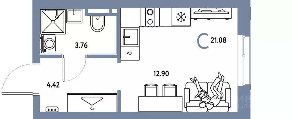 Студия Свердловская область, Екатеринбург муниципальное образование, ... - Фото 1