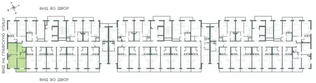 2-комнатная квартира: Мурино, Графская улица, 6к1 (42.97 м) - Фото 1