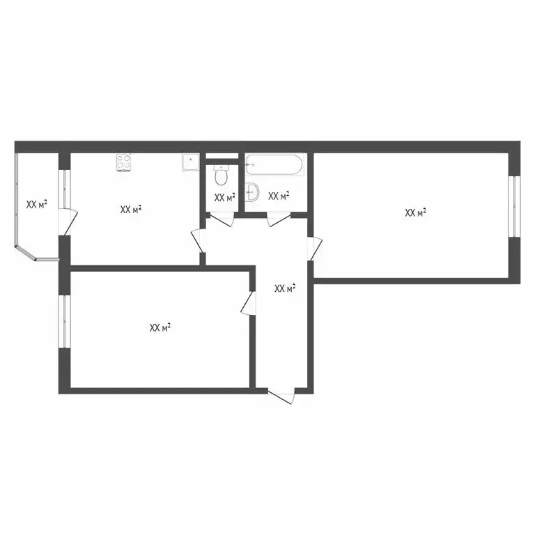2-комнатная квартира: Тюмень, Широтная улица, 100к4 (66.7 м) - Фото 1