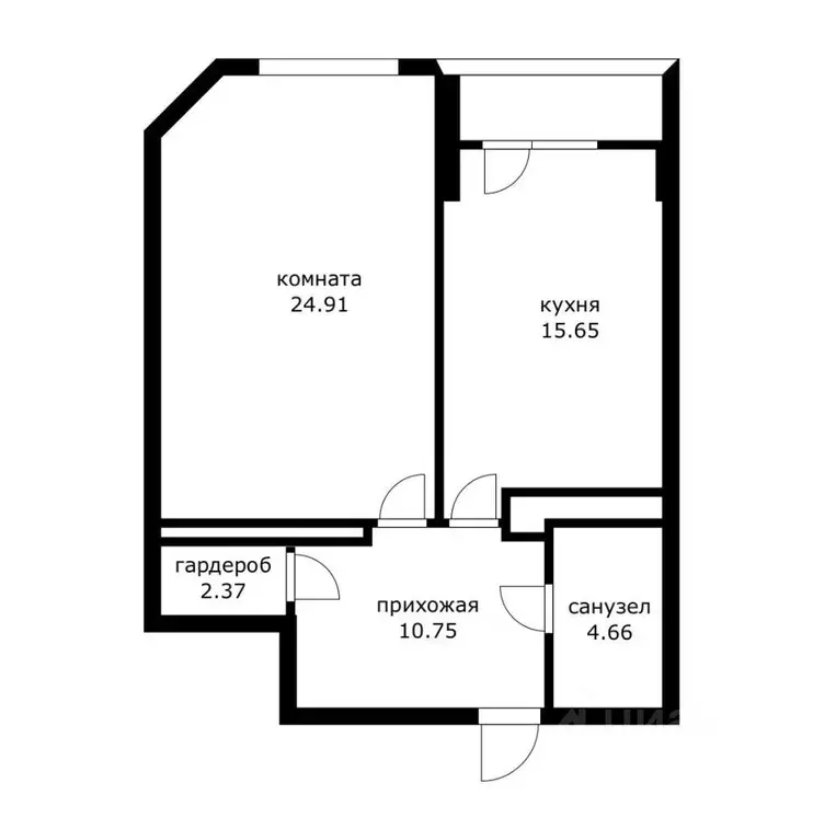 1-к кв. Краснодарский край, Краснодар Центральный мкр, ул. Кубанская ... - Фото 1