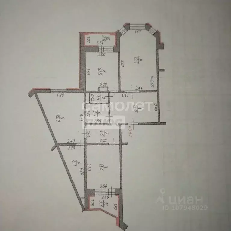 Квартира, 3 комнаты, 85 м - Фото 0