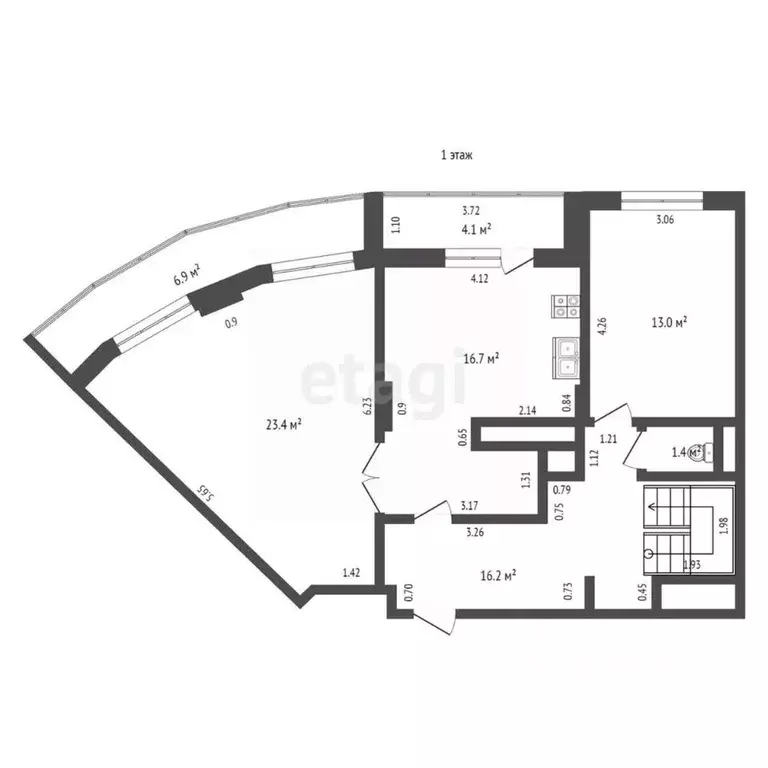 4-к кв. Московская область, Жуковский ул. Гудкова, 20 (115.4 м) - Фото 1