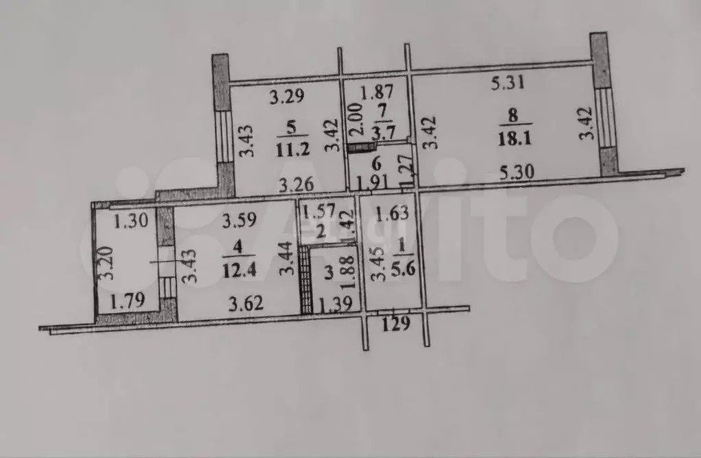 2-к. квартира, 59 м, 6/16 эт. - Фото 0