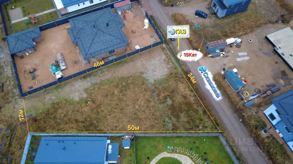 Участок в Ленинградская область, Ломоносовский район, Пениковское ... - Фото 2