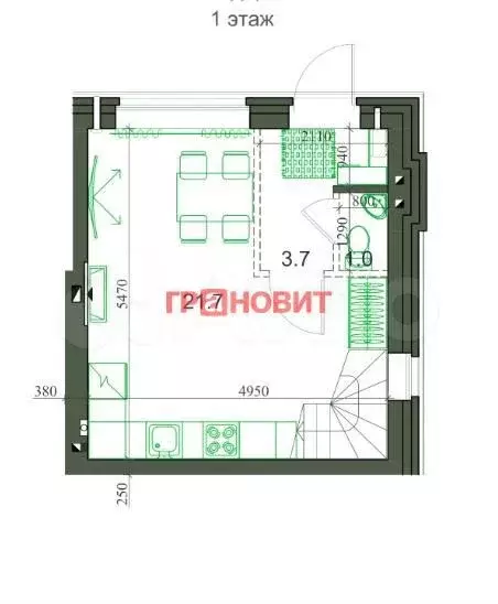 3-к. квартира, 75 м, 1/2 эт. - Фото 0