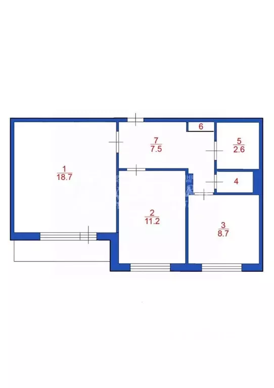 2-к кв. Кемеровская область, Топки Солнечный мкр, 27 (51.0 м) - Фото 2