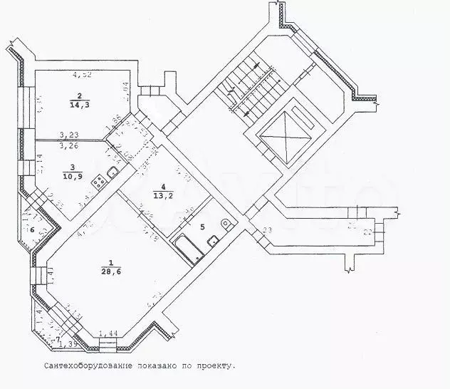 2-к. квартира, 72,1 м, 6/9 эт. - Фото 0