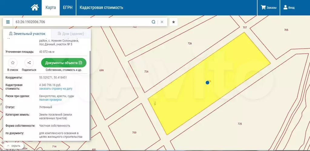 Нижняя солонцовка самарская область карта