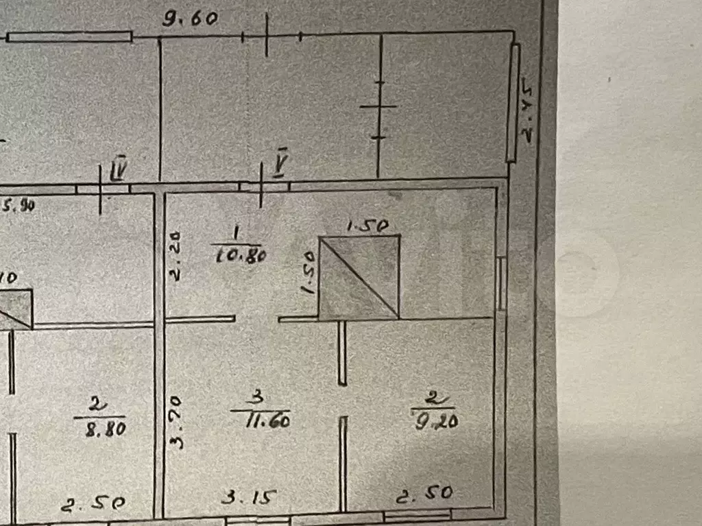 3-к. квартира, 44 м, 1/1 эт. - Фото 0