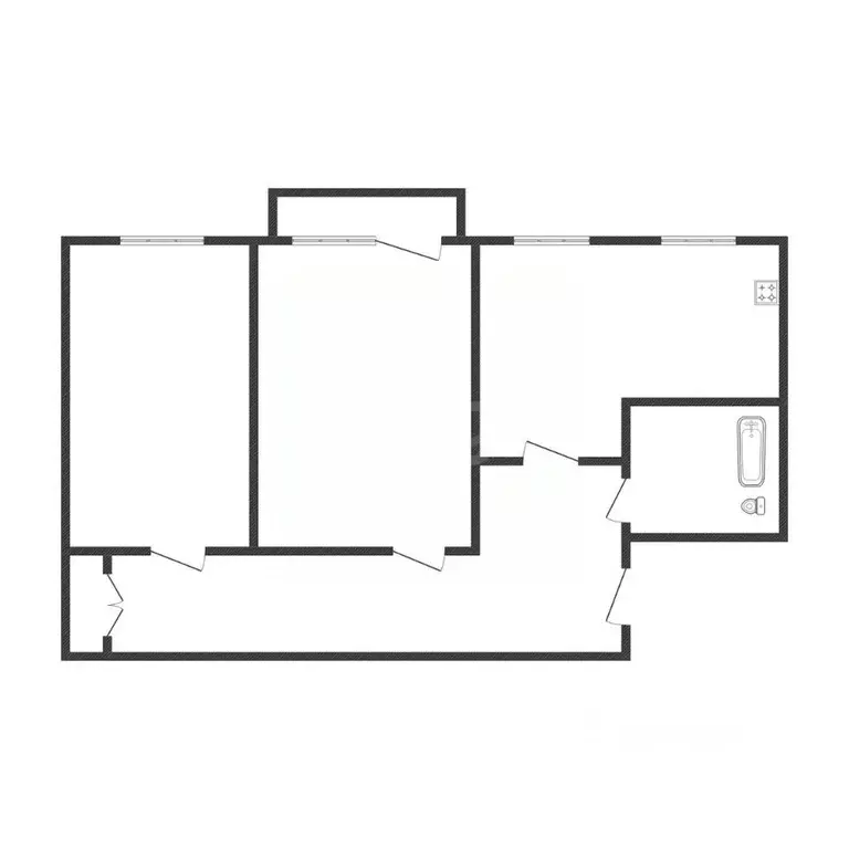 3-к кв. Иркутская область, Ангарск ул. Крупской, 9А (55.7 м) - Фото 2