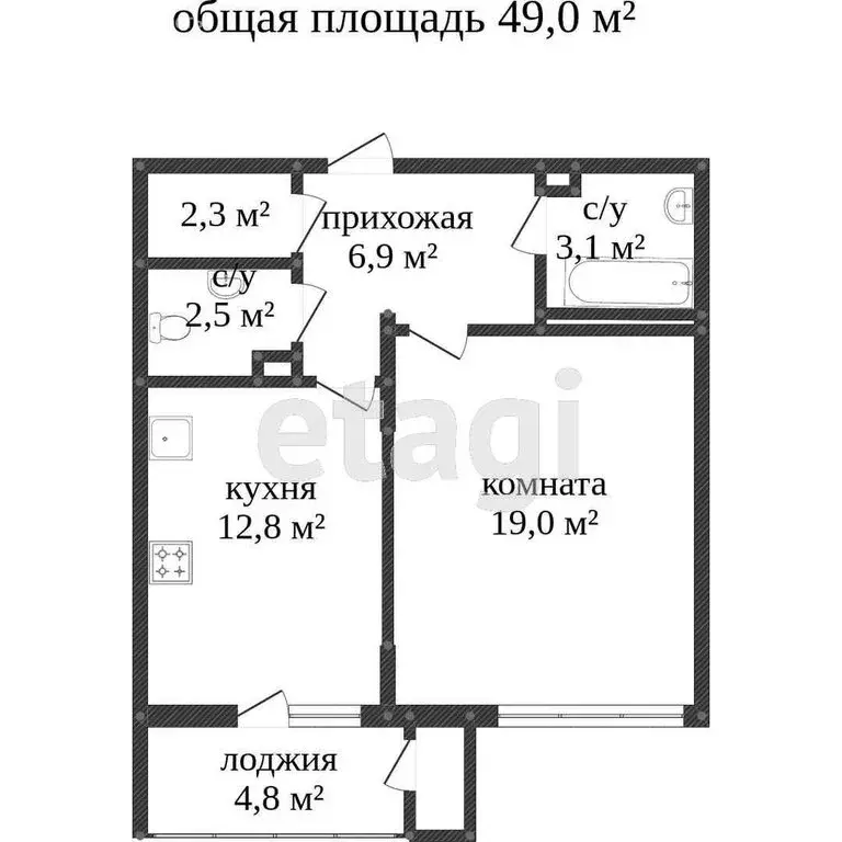 1-комнатная квартира: Саратов, Политехническая улица, 47 (36 м) - Фото 1