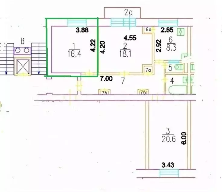 Комната Москва Дмитровское ш., 50К1 (16.4 м) - Фото 0