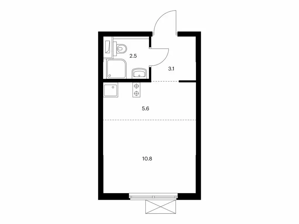 Квартира-студия: Москва, ЖК Волжский Парк, 5.4 (22 м) - Фото 0