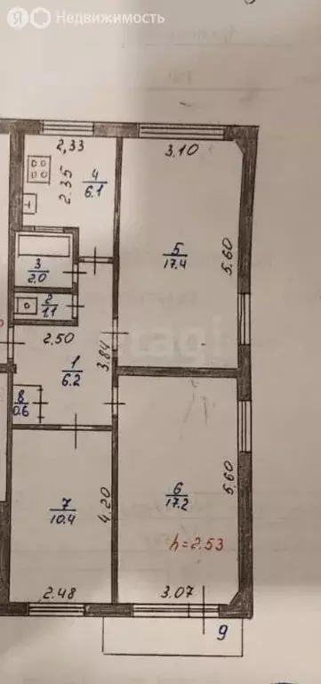 3-комнатная квартира: Новодвинск, улица Фронтовых Бригад, 5к1 (61 м) - Фото 0