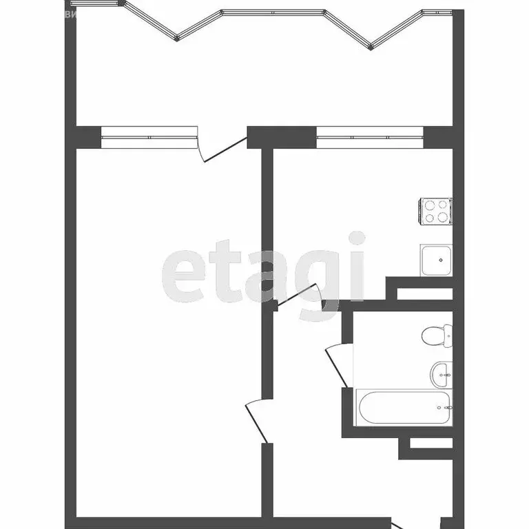 1-комнатная квартира: Томск, улица Говорова, 11В (34.7 м) - Фото 1