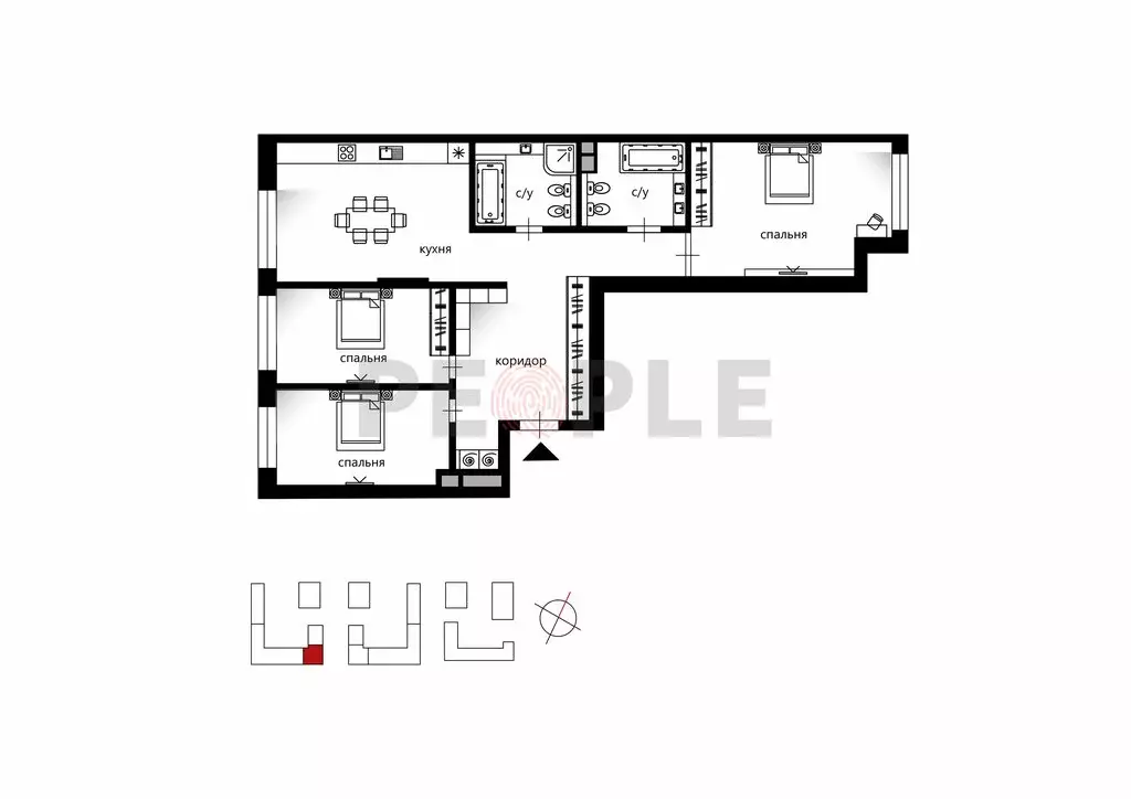2-комнатная квартира: Москва, улица Нижние Мнёвники, 7 (80.1 м) - Фото 1
