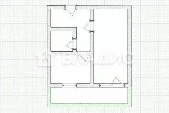 1-к кв. Пензенская область, Пенза ул. Егорова, 20 (29.5 м) - Фото 2